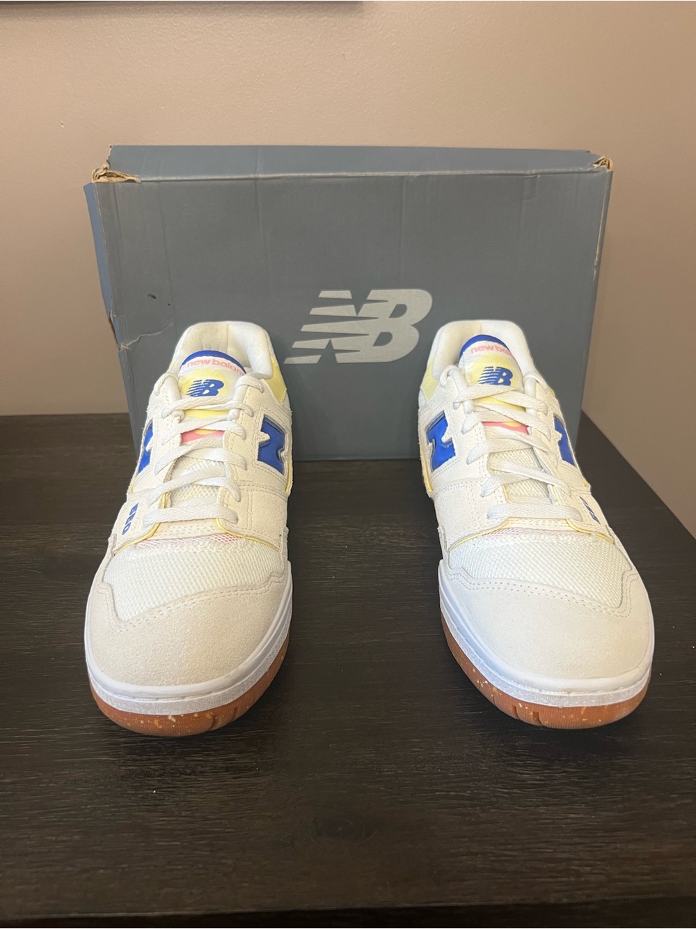 New Balance 550 Sea Salt Marine Blue Women’s Size 10